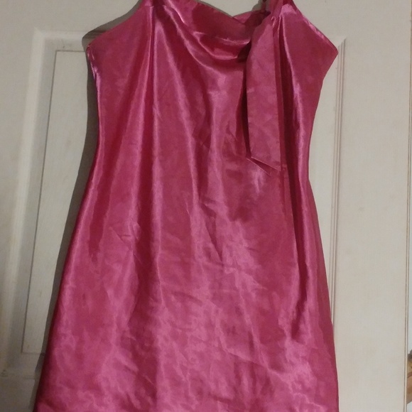 ❤Pink Chemise with Bow Tie Vintage! - Picture 2 of 4